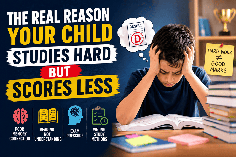 The Real Reason Your Child Studies Hard But Scores Less