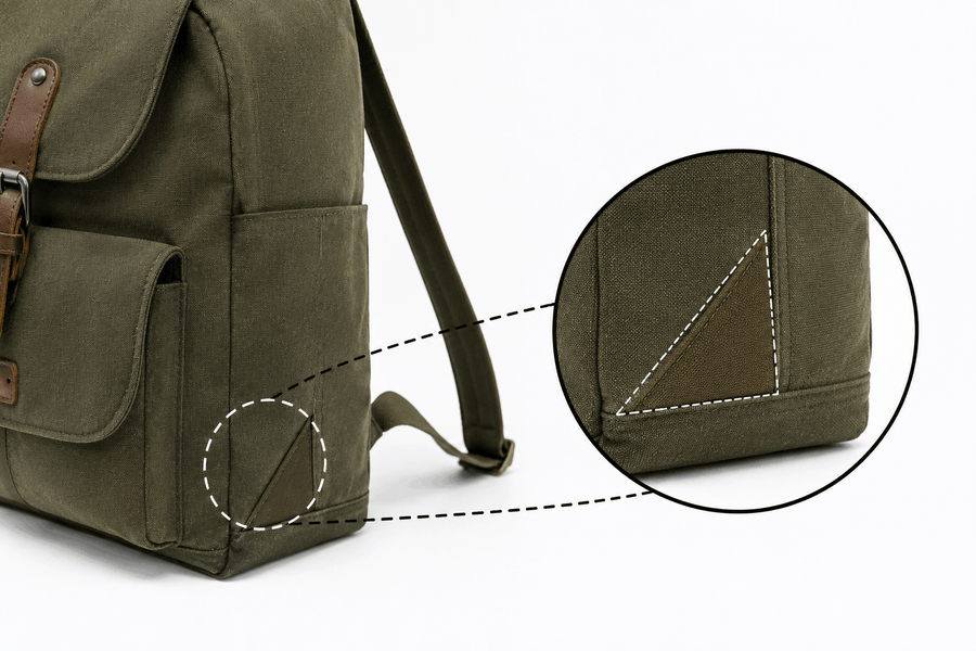 Extra piece of fabric added for strength or movement called a gusset